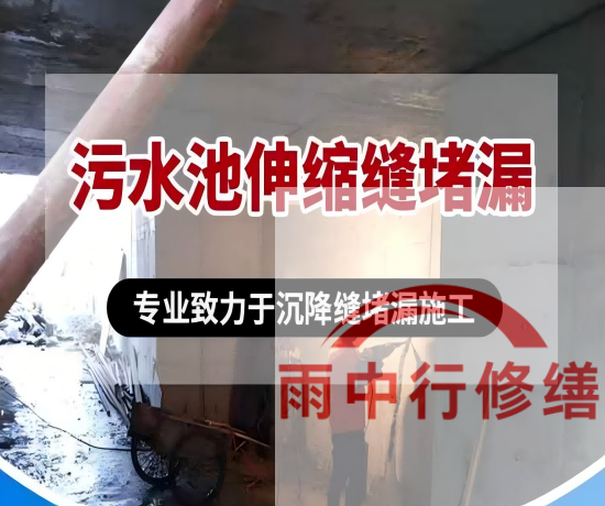 吕梁某污水处理厂钢筋混凝土池堵漏案例